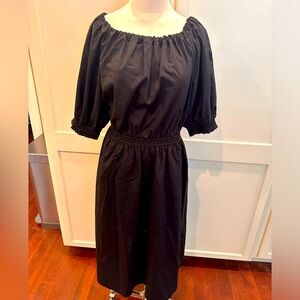 Gap black midi dress
